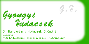 gyongyi hudacsek business card
