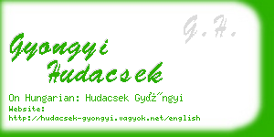 gyongyi hudacsek business card
